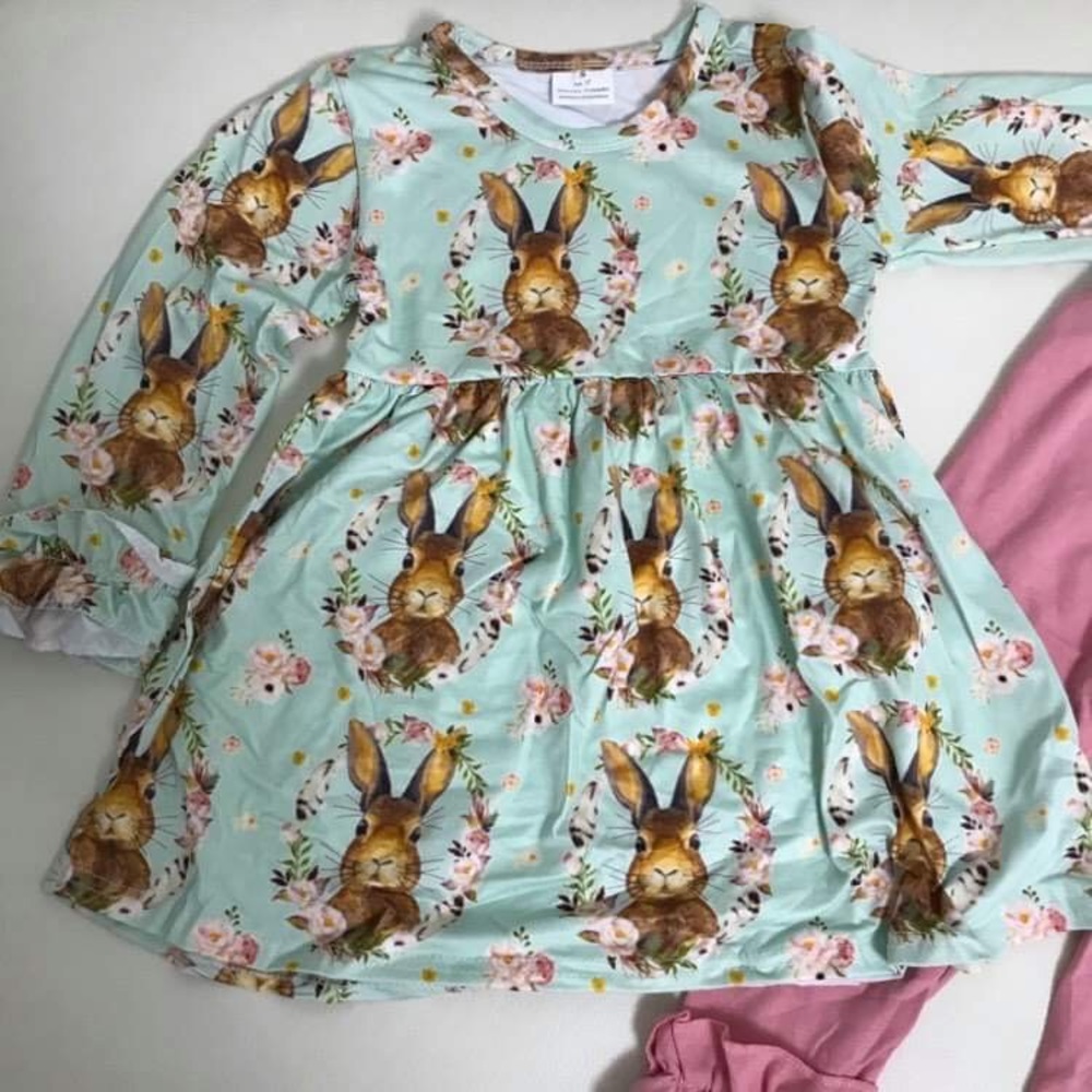 Eastern bunny 🐰 Cute Ruffle Pants Set - Picture 2 of 5